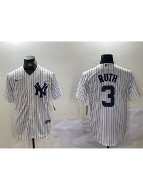 Babe Ruth White Stitched Jersey